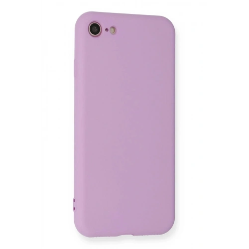 Mey İthalat®  iPhone 7 Kılıf Nano içi Kadife Silikon - Lila