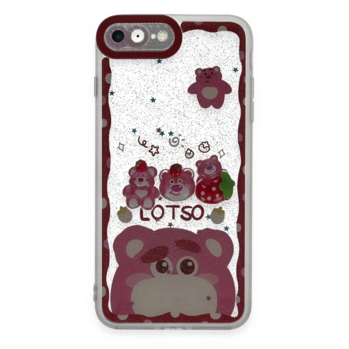 Mey İthalat®  iPhone 7 Kılıf Sweet Desenli Silikon Kapak - Pembe