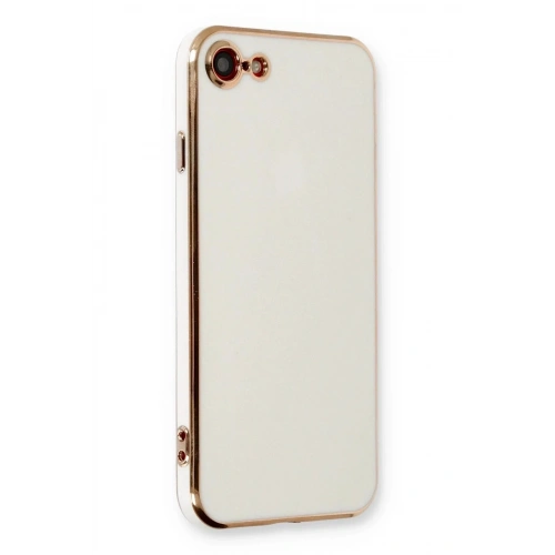 Mey İthalat®  iPhone 7 Kılıf Volet Silikon - Beyaz
