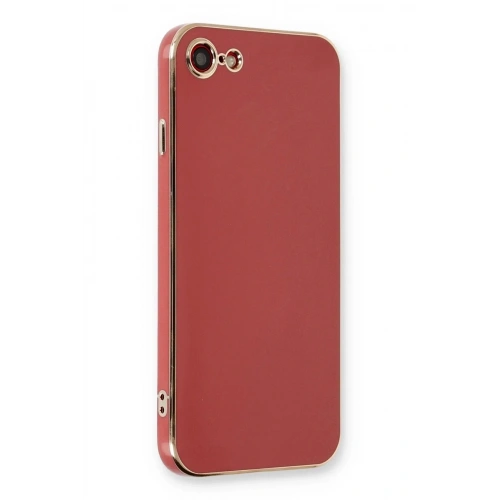Mey İthalat®  iPhone 7 Kılıf Volet Silikon - Kırmızı