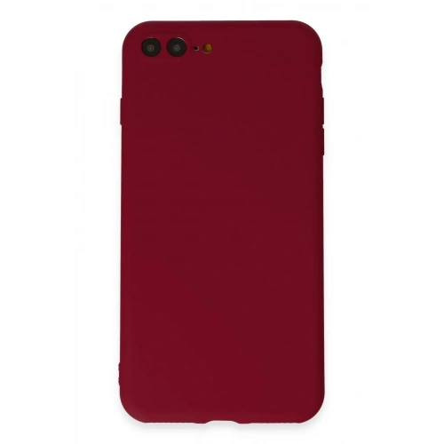 Mey İthalat®  iPhone 7 Plus Kılıf First Silikon - Bordo