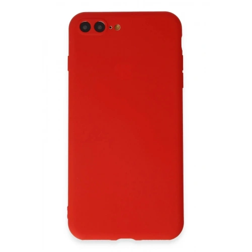 Mey İthalat®  iPhone 7 Plus Kılıf First Silikon - Kırmızı
