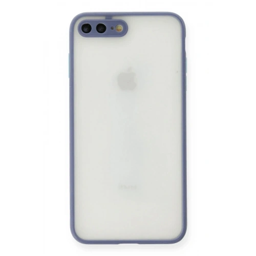 Mey İthalat®  iPhone 7 Plus Kılıf Montreal Silikon Kapak - Gri