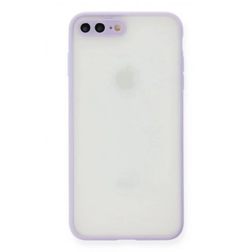 Mey İthalat®  iPhone 7 Plus Kılıf Montreal Silikon Kapak - Mor