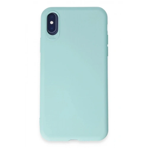 Mey İthalat®  iPhone X Kılıf First Silikon - Turkuaz