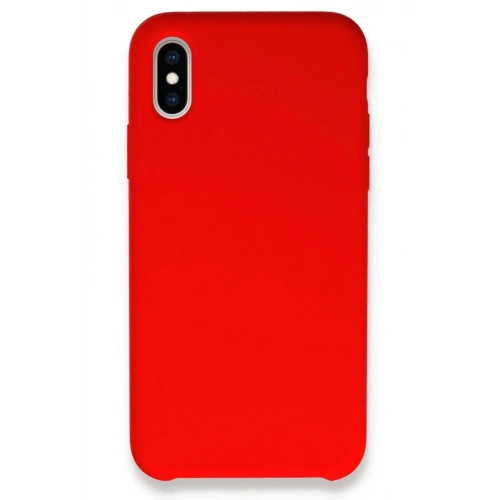 Mey İthalat®  iPhone X Kılıf Lansman Legant Silikon - Kırmızı