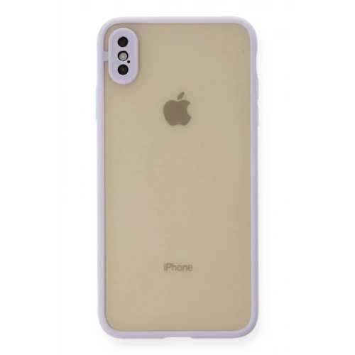 Mey İthalat®  iPhone X Kılıf Montreal Silikon Kapak - Mor