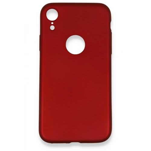 Mey İthalat®  iPhone XR Kılıf First Silikon - Bordo