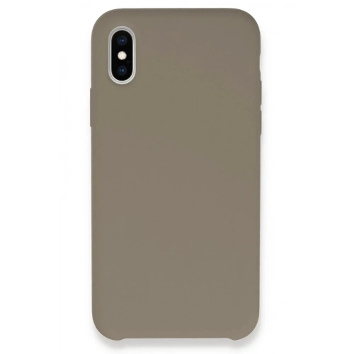 Mey İthalat®  iPhone XS Max Kılıf Lansman Legant Silikon - Bej