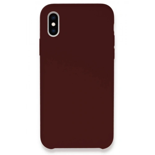 Mey İthalat®  iPhone XS Max Kılıf Lansman Legant Silikon - Bordo