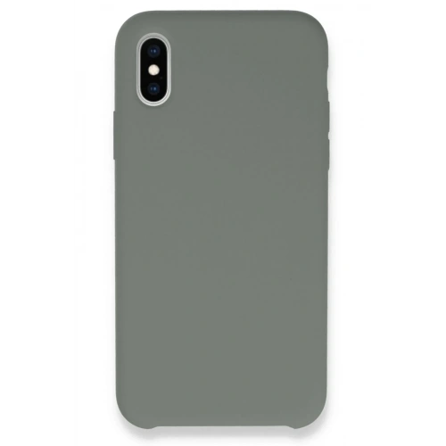 Mey İthalat®  iPhone XS Max Kılıf Lansman Legant Silikon - Gri
