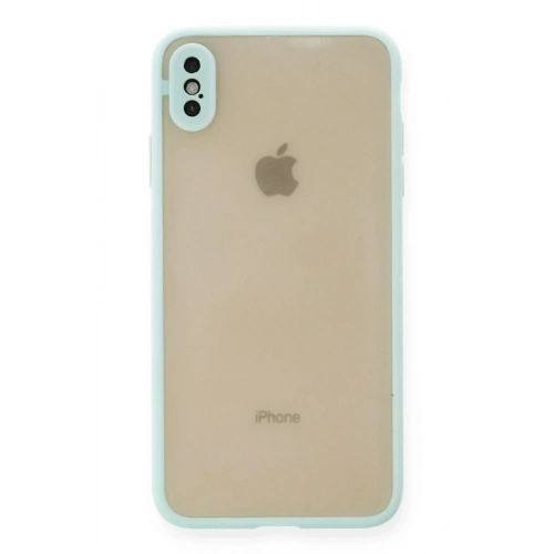 Mey İthalat®  iPhone XS Max Kılıf Montreal Silikon Kapak - Turkuaz