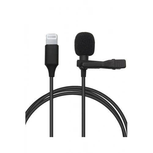 Mey İthalat®  Lightning 2 Metre Double Mikrofon - Siyah