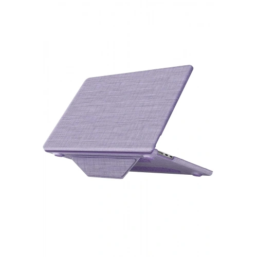 Mey İthalat®  Macbook Air 15 2023 Macbook Kumaş Kapak - Mor