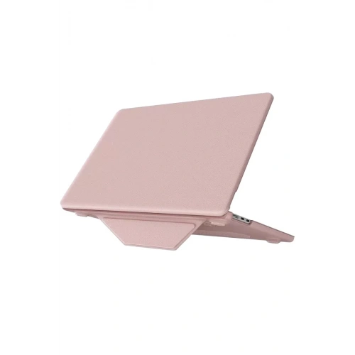 Mey İthalat®  Macbook Air 15 2024 Macbook Deri Kapak - Pembe