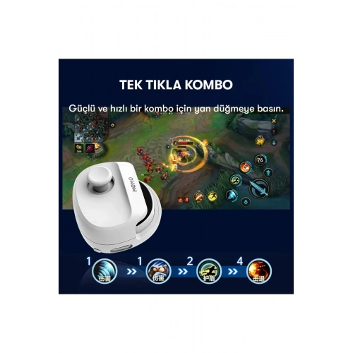 Mey İthalat®  Memo MB01 Oyun Tuşu - Beyaz