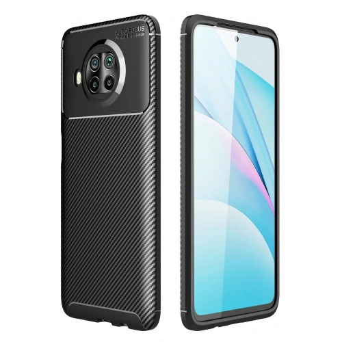 Mey İthalat®   Mi 10T Lite Kılıf Auto Focus Karbon Kapak - Siyah