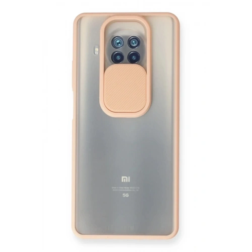 Mey İthalat®   Mi 10T Lite Kılıf Palm Buzlu Kamera Sürgülü Silikon - Pembe