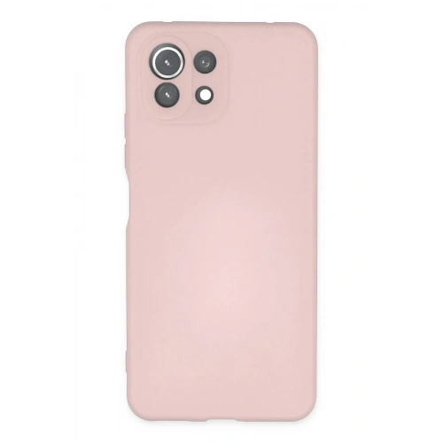 Mey İthalat®   Mİ 11 Lite Kılıf Nano içi Kadife Silikon - Pudra