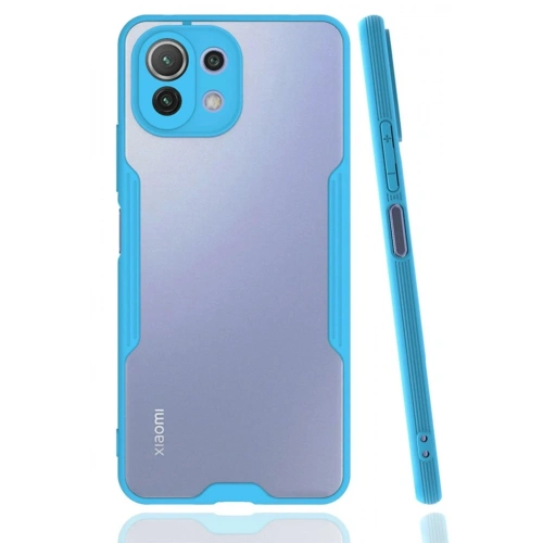 Mey İthalat®   Mİ 11 Lite Kılıf Platin Silikon - Mavi