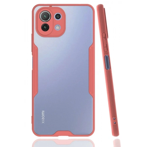 Mey İthalat®   Mİ 11 Lite Kılıf Platin Silikon - Pembe