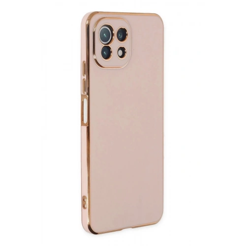 Mey İthalat®   Mİ 11 Lite Kılıf Volet Silikon - Pembe