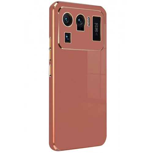 Mey İthalat®   Mi 11 Ultra Kılıf Volet Silikon - Kırmızı