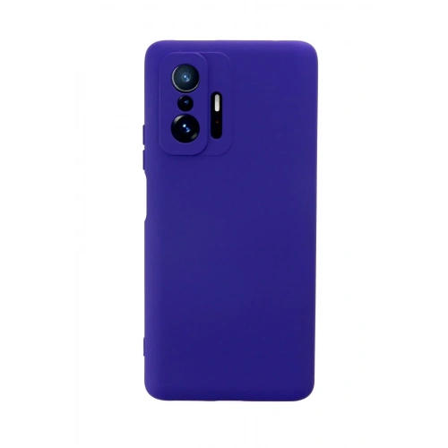 Mey İthalat®   Mi 11T Pro Kılıf Nano içi Kadife Silikon - Mor