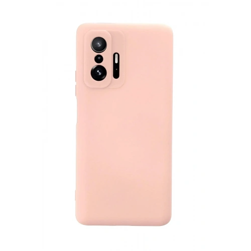Mey İthalat®   Mi 11T Pro Kılıf Nano içi Kadife Silikon - Pudra