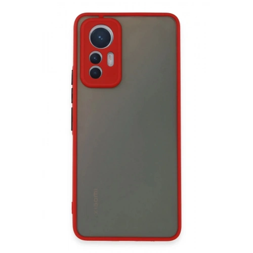 Mey İthalat®   Mi 12 Lite Kılıf Montreal Silikon Kapak - Kırmızı