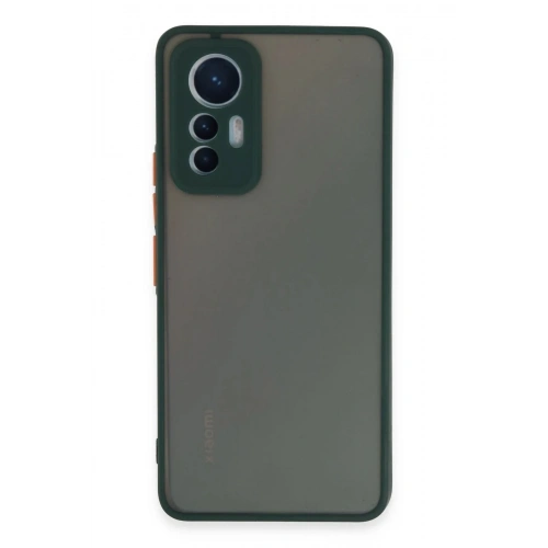 Mey İthalat®   Mi 12 Lite Kılıf Montreal Silikon Kapak - Yeşil