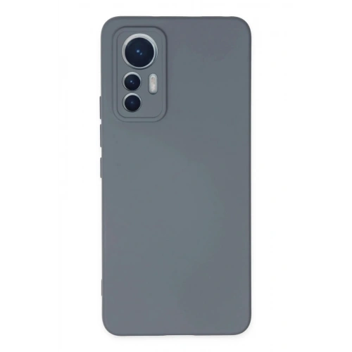 Mey İthalat®   Mi 12 Lite Kılıf Nano içi Kadife Silikon - Gri
