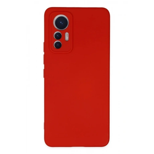 Mey İthalat®   Mi 12 Lite Kılıf Nano içi Kadife Silikon - Kırmızı