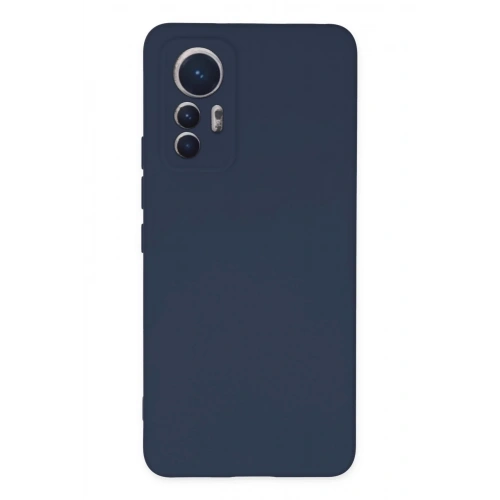 Mey İthalat®   Mi 12 Lite Kılıf Nano içi Kadife Silikon - Lacivert