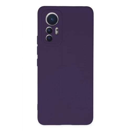 Mey İthalat®   Mi 12 Lite Kılıf Nano içi Kadife Silikon - Mor