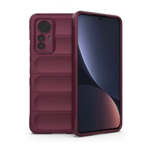 Mey İthalat®   Mi 12 Lite Kılıf Optimum Silikon - Bordo