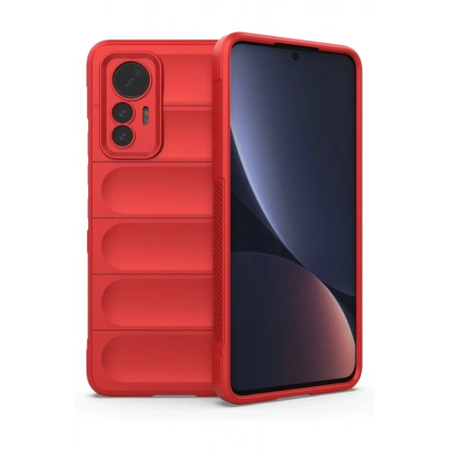 Mey İthalat®   Mi 12 Lite Kılıf Optimum Silikon - Kırmızı