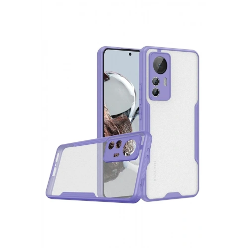 Mey İthalat®   Mi 12T Kılıf Platin Silikon - Lila