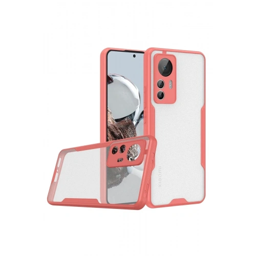 Mey İthalat®   Mi 12T Kılıf Platin Silikon - Pembe