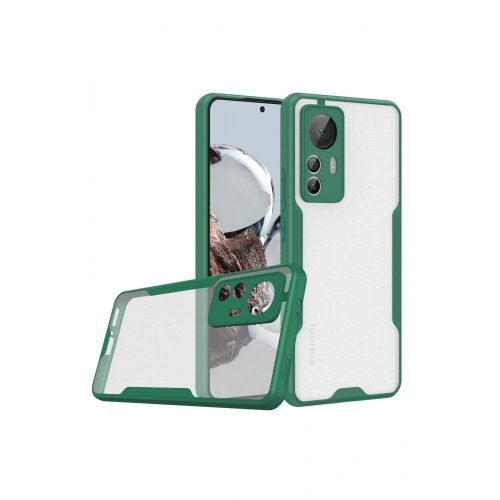 Mey İthalat®   Mi 12T Kılıf Platin Silikon - Yeşil