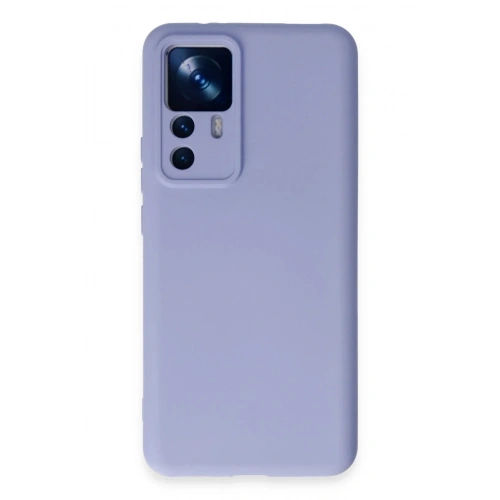 Mey İthalat®   Mi 12T Pro Kılıf Nano içi Kadife Silikon - Lila