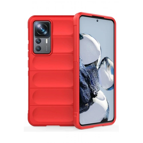 Mey İthalat®   Mi 12T Pro Kılıf Optimum Silikon - Kırmızı