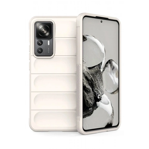 Mey İthalat®   Mi 12T Pro Kılıf Optimum Silikon - Krem