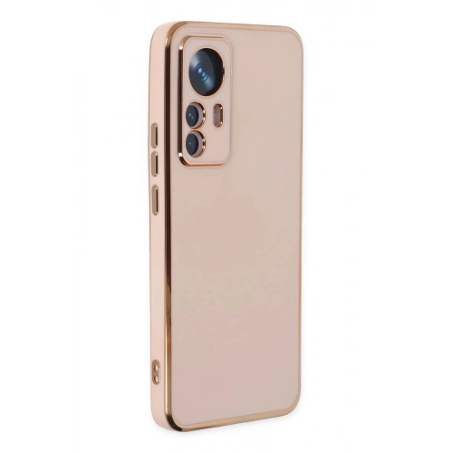 Mey İthalat®   Mi 12T Pro Kılıf Volet Silikon - Pembe