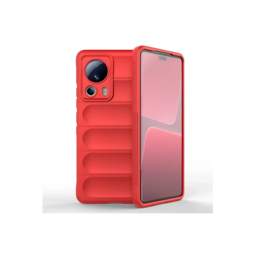 Mey İthalat®   Mi 13 Lite Kılıf Optimum Silikon - Kırmızı