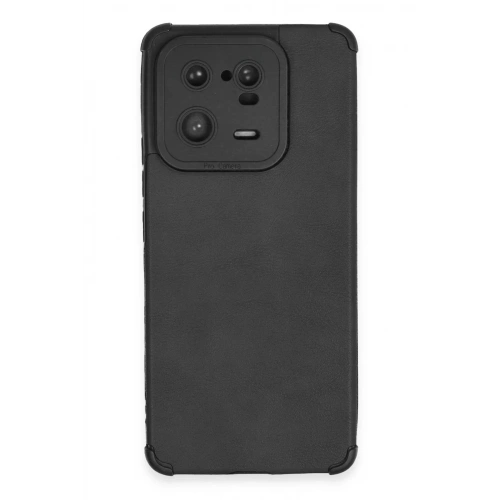 Mey İthalat®   Mi 13 Pro Kılıf Loop Deri Silikon - Siyah