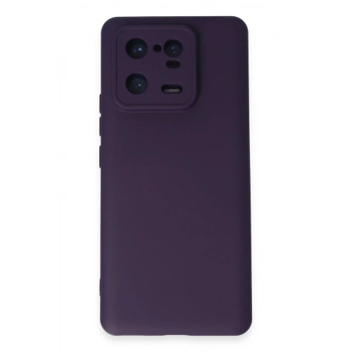 Mey İthalat®   Mi 13 Pro Kılıf Nano içi Kadife Silikon - Mor