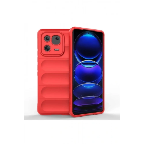 Mey İthalat®   Mi 13 Pro Kılıf Optimum Silikon - Kırmızı