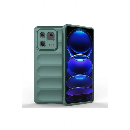 Mey İthalat®   Mi 13 Pro Kılıf Optimum Silikon - Koyu Yeşil