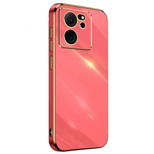 Mey İthalat®   Mi 13T Pro Kılıf Volet Silikon - Kırmızı